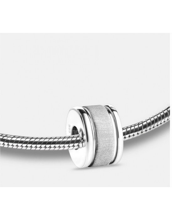 Bead: Omega - Rhodium Plated Two Tone